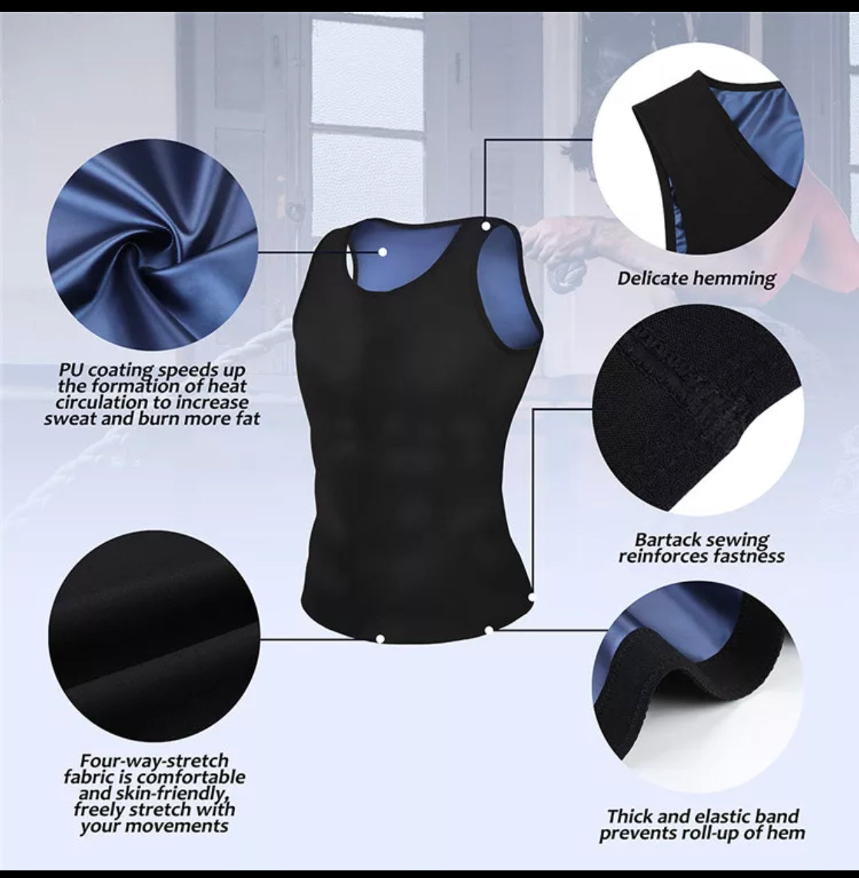 Men workout sweat vest